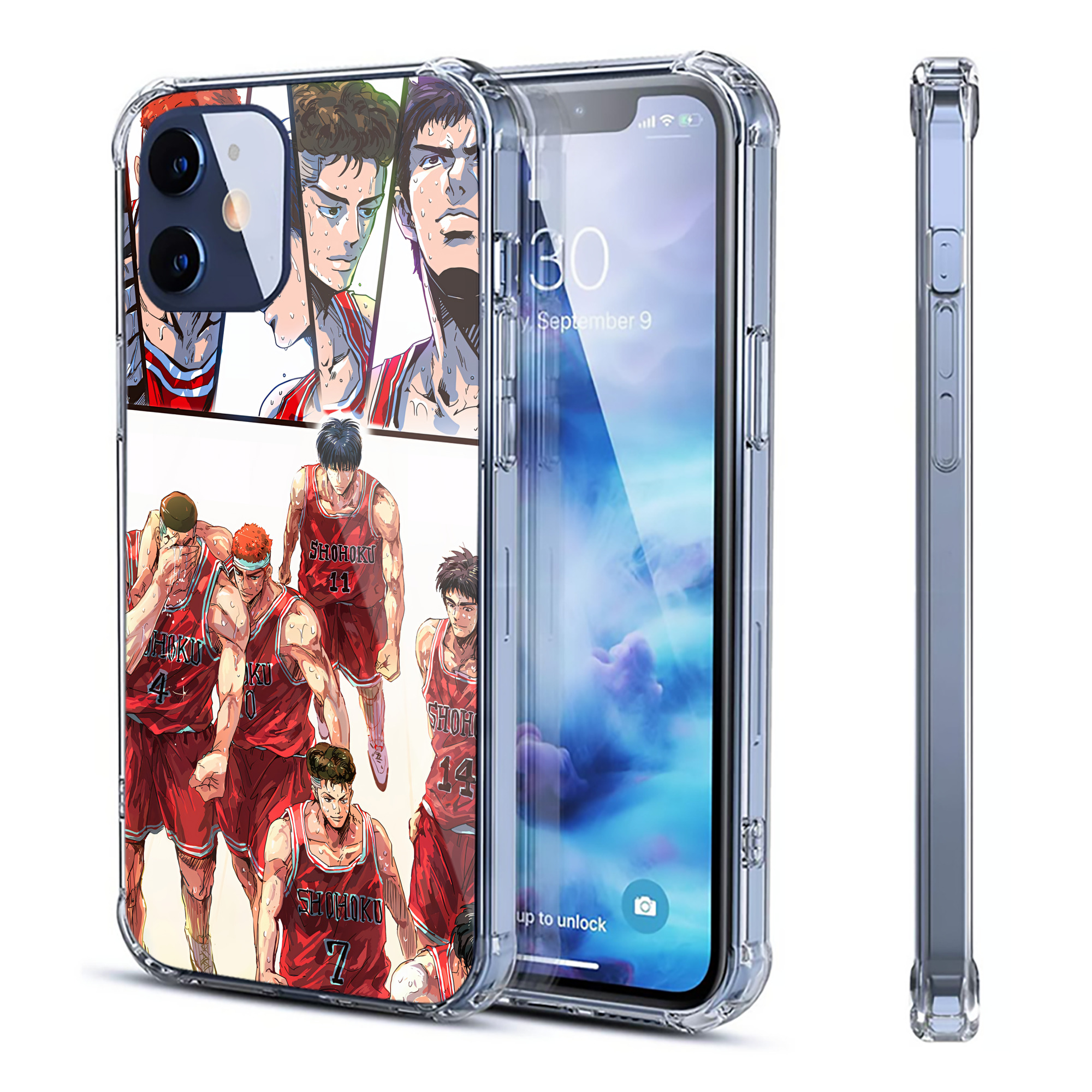 （画像用） SLAM DUNK／スラムダンク 【iPhone 12シリーズ対応】透明スマホケース（クリアソフトケース）
